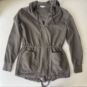 James Perse Cotton Zipper Hoodie Jacket